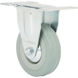 Strongway 3in. Rigid Nonmarking Rubber Caster — 155-Lb. Capacity  Up to 299 Lbs.