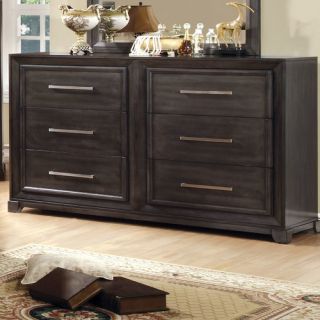 Hokku Designs Peterson 6 Drawer Dresser with Mirror