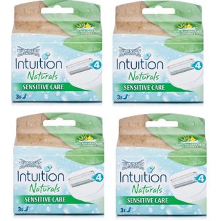 Schick Intuition Naturals Sensitive Care Razor Refill Cartridges (Pack