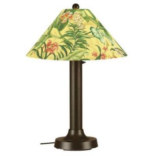 Patio Living Concepts Seaside 34 in. Outdoor Bronze Table Lamp with Soleil Shade DISCONTINUED 29617