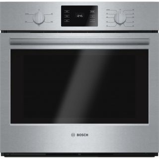 Bosch 500 Series Self Cleaning Single Electric Wall Oven (Steel Stainless) (Common: 30 in; Actual 29.75 in)