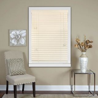 Oyster White 2 Inch Real Wood Horizontal Venetian Blinds