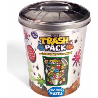 The Trash Pack, Trash Can Group Puzzle in a Garbage Tin