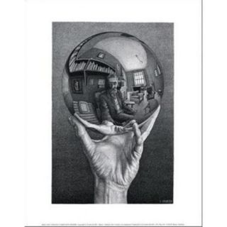 Hand with Sphere   M.C. Escher Poster Print (11 x 14)