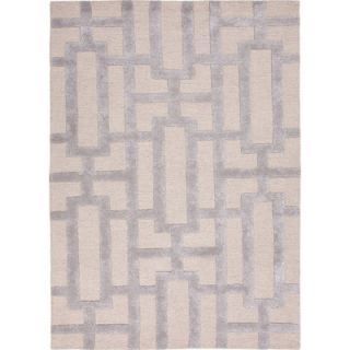 City Silver Gray Geometric Area Rug by Jaipur Rugs
