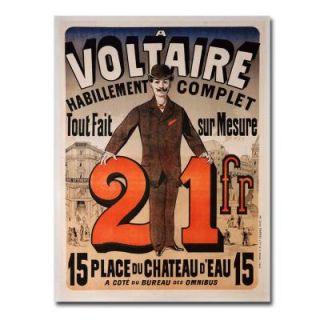 Trademark Fine Art 24 in. x 32 in. A Voltaire 1877 Canvas Art BL00417 C2432GG