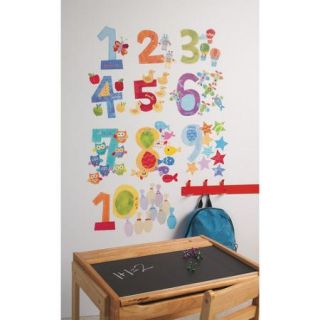 Wallies Peel and Stick Counting Numbers Wall Decal