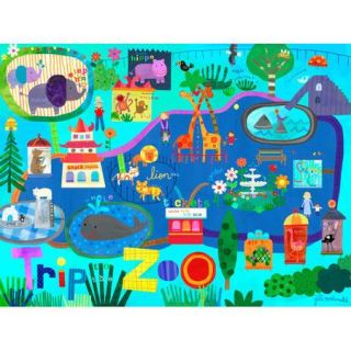 Oopsy Daisy Trip to the Zoo Canvas Art