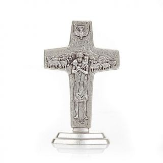 Michael Anthony Jewelry® 4 1/2" Silvertone Standing Vedele Papal Cross   7836672