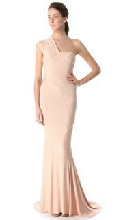 Donna Karan New York One Shoulder Evening Gown
