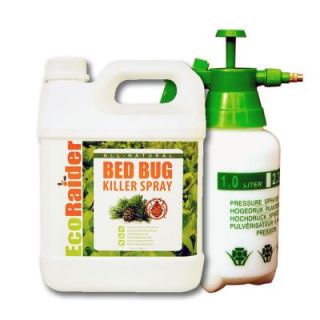 EcoRaider 1 gal. Natural & Non Toxic Bed Bug Killer Jug Value Pack with Pressurized Pump Sprayer EB1RM5001G