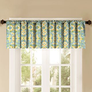 Style Selections 52 in L Thermal Yellow Tailored Valance