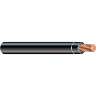 2 AWG Stranded Black Copper THHN Wire (By the Foot)