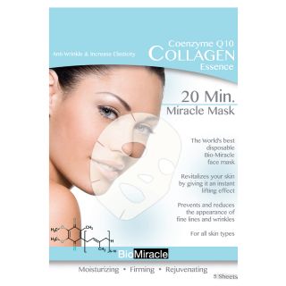 BioMiracle Anti aging Moisturizing Collagen Face Masks (Pack of 5