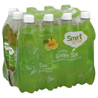 Smart Sense Green Tea, Diet, Citrus, 12   16.9 fl oz (500 ml) bottles