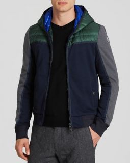 Moncler Cardigan Color Block Hooded Jacket