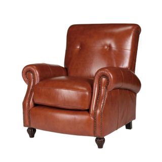 Benjamin Barstow Cognac Leather Press Back Chair