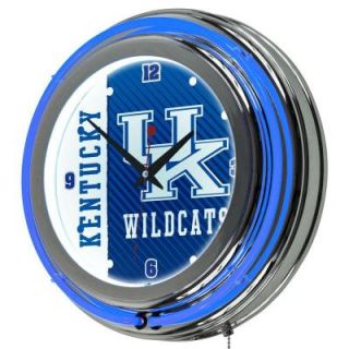 Trademark Global University of Kentucky 14 in. x 14 in. Text Round Neon Wall Clock KY1400 TXT