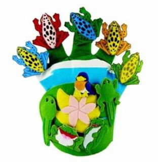 Get Ready 742 Wide Mouth Bullfrog and Friends glove puppet and CD