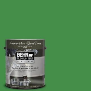 BEHR Premium Plus Ultra 1 gal. #P390 7 Park Picnic Semi Gloss Enamel Interior Paint 375301