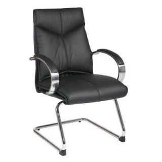Pro Line II Leather Mid Back Visitors' Chair in Black 8205