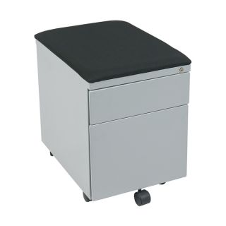Office Star KISS Stations Mobile File with Padded Seat   15393613