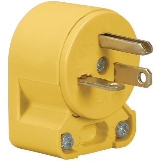 Cooper Wiring Devices 20 Amp 125 Volt Yellow 3 Wire Grounding Plug