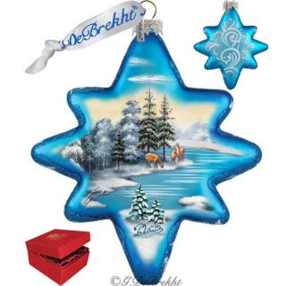 Holiday Limited Edition Peaceful Kingdom North Star Glass Ornament by