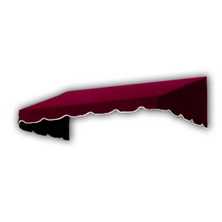 Awntech 220.5 in Wide x 36 in Projection Burgundy Solid Slope Window/Door Awning