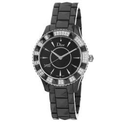 Christian Dior Womens Black Eight Black Ceramic Diamond Watch