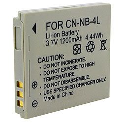 Rechargeable Battery compatible with Canon NB 4L   Shopping