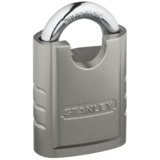 Stanley National Hardware 2.362 in. Silver Solid Body Padlock CD8820 STEEL PDLK 60MM