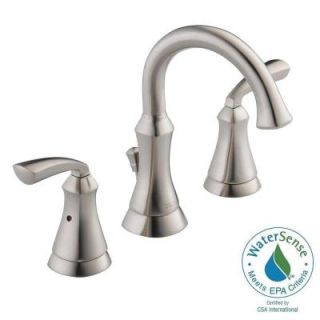 Delta Mandara 8 in. Widespread 2 Handle Bathroom Faucet in Stainless 35962LF SS