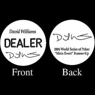 Trademark DAVID WILLIAMS Professional Collectors Dealer Button   Toys