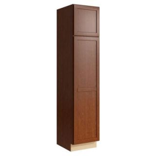 Cardell Pallini 18 in. W x 84 in. H Linen Cabinet in Nutmeg VLC182184L.AE0M7.C53M