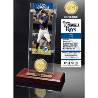 Evan Longoria Ticket and Bronze Coin Acrylic Desk Top   17196016