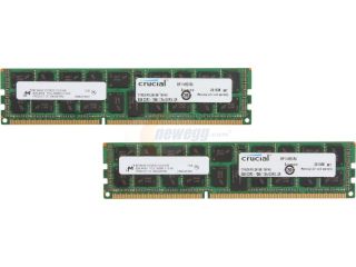 Crucial 16GB (2 x 8GB) 240 pin DIMM Registered DDR3 1066 (PC3 8500) Memory Modules Model CT2K8G3ERSLQ81067
