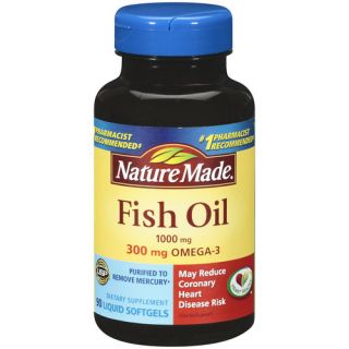 Fish Oil 1000 mg Omega 3 300 mg   90 Softgels by Nature Made