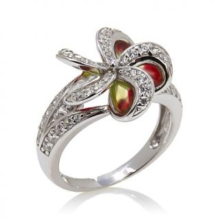 Victoria Wieck 0.55ct Absolute™ Floral Enamel Ring   7526187