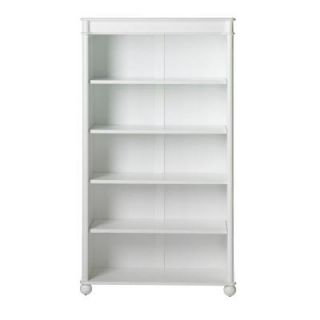 Home Decorators Collection Essex 58.5 in. H Aged Cream 5 Shelf Open Bookcase 1048830410