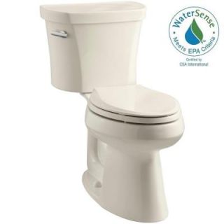 KOHLER Highline 2 Piece 1.28 GPF Single Flush Elongated Toilet in Almond K 3949 U 47