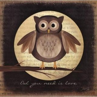 Owl You Need is Love Poster Print by Marla Rae (12 x 12)