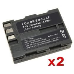 INSTEN Battery for Nikon ENEL3e/ EN EL3e/ D90/ D50/ D70/ D100 (Pack of