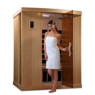 Golden Designs Puretech Low EMF 3 Person IR Carbon FAR Infrared Sauna