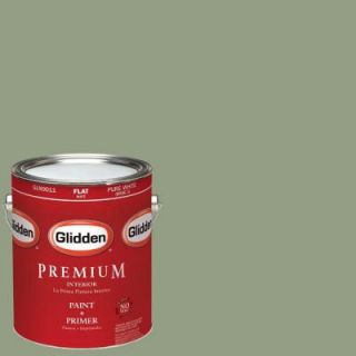 Glidden Premium 1 gal. #HDGG51U Tender Forest Sage Flat Latex Interior Paint with Primer HDGG51UP 01F