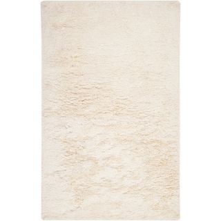 Safavieh Plush Super Dense Hand woven Honey White Premium Shag Rug (2