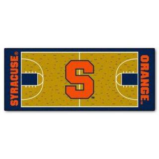 FANMATS Syracuse University 2 ft. 6 in. x 6 ft. Basketball Court Rug Runner Rug 8170