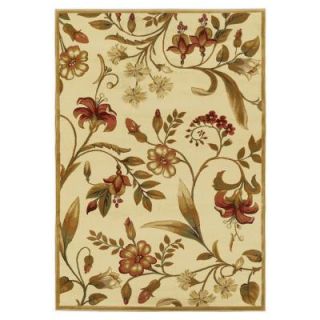 Kas Rugs Spring Floral Ivory 5 ft. 3 in. x 7 ft. 7 in. Area Rug LIF548553X77