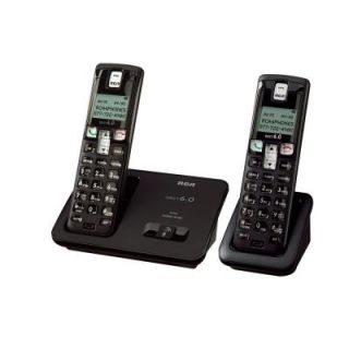 RCA DECT 6.0 Digital Cordless Phone with 2 Handsets RCA 2101 2BKGA