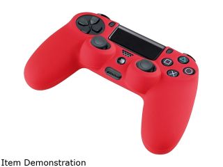 INSTEN Red Silicone Skin Case For Sony PS4 Playstation 4 Remote Controller